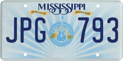 MS license plate JPG793