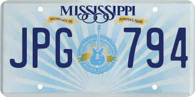 MS license plate JPG794