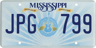MS license plate JPG799