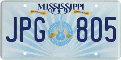 MS license plate JPG805