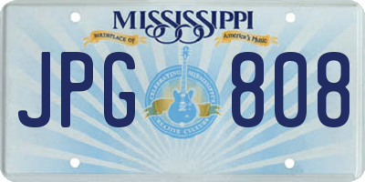MS license plate JPG808