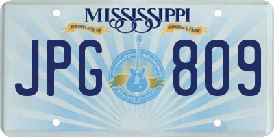 MS license plate JPG809