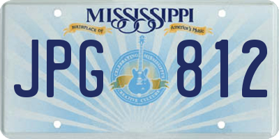 MS license plate JPG812