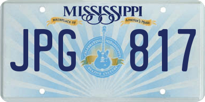 MS license plate JPG817