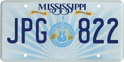MS license plate JPG822