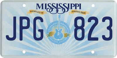 MS license plate JPG823