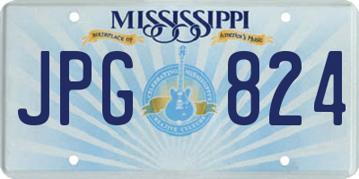 MS license plate JPG824
