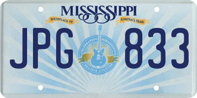 MS license plate JPG833