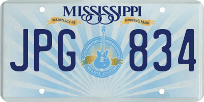 MS license plate JPG834