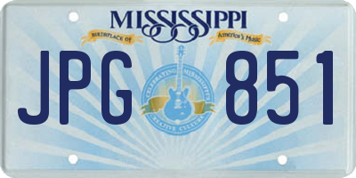 MS license plate JPG851