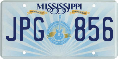 MS license plate JPG856