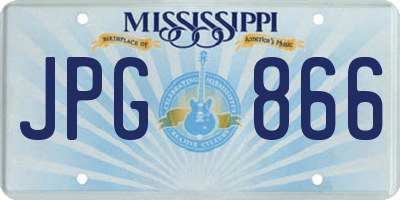 MS license plate JPG866