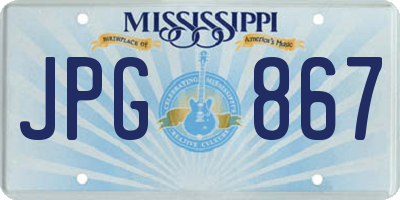 MS license plate JPG867