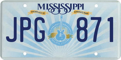 MS license plate JPG871