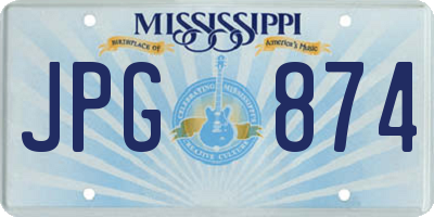 MS license plate JPG874