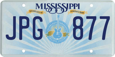 MS license plate JPG877