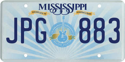 MS license plate JPG883