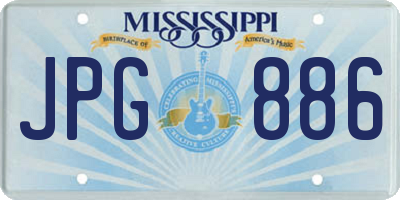 MS license plate JPG886