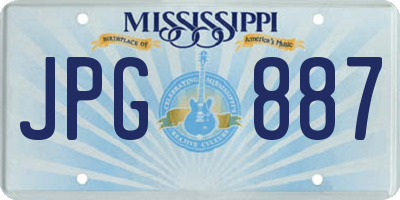 MS license plate JPG887