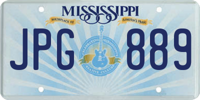 MS license plate JPG889