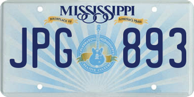 MS license plate JPG893