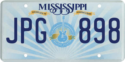 MS license plate JPG898