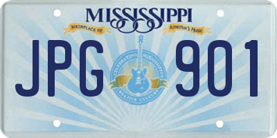 MS license plate JPG901