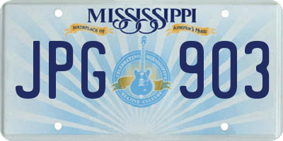 MS license plate JPG903