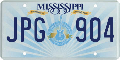 MS license plate JPG904
