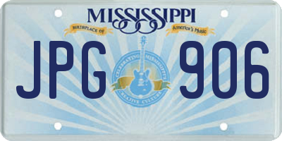 MS license plate JPG906