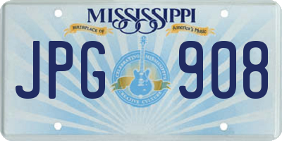 MS license plate JPG908