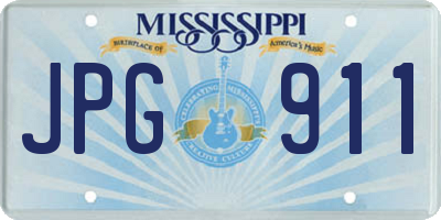 MS license plate JPG911