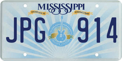 MS license plate JPG914