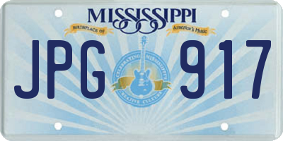 MS license plate JPG917
