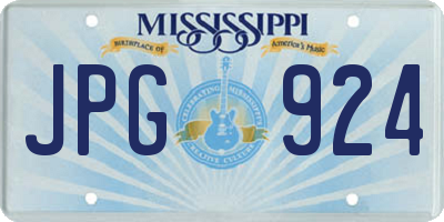 MS license plate JPG924