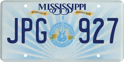 MS license plate JPG927