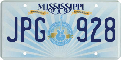 MS license plate JPG928
