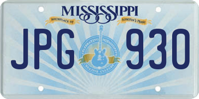 MS license plate JPG930