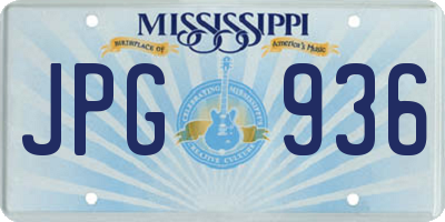 MS license plate JPG936