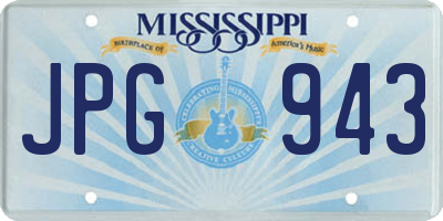 MS license plate JPG943