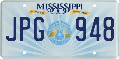 MS license plate JPG948