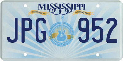 MS license plate JPG952