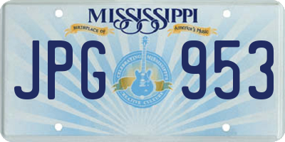 MS license plate JPG953