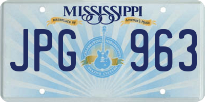 MS license plate JPG963