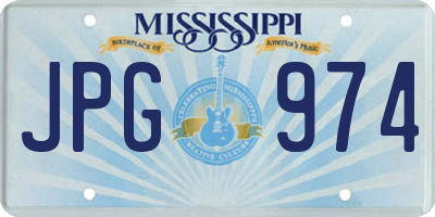 MS license plate JPG974