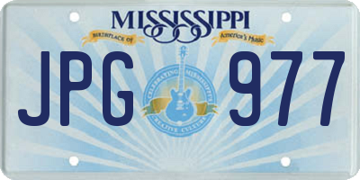 MS license plate JPG977