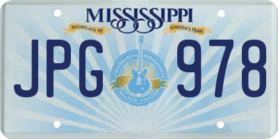 MS license plate JPG978