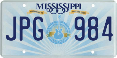 MS license plate JPG984
