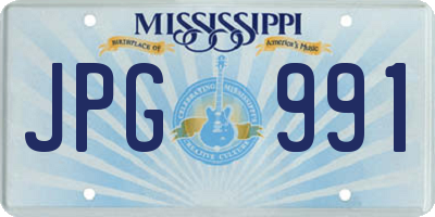 MS license plate JPG991