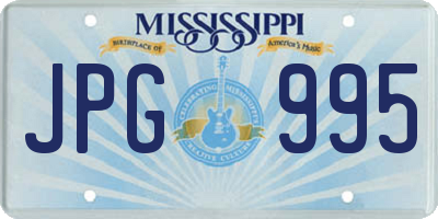 MS license plate JPG995